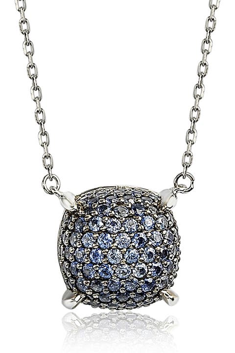Pavé Sapphire Pendant Necklace