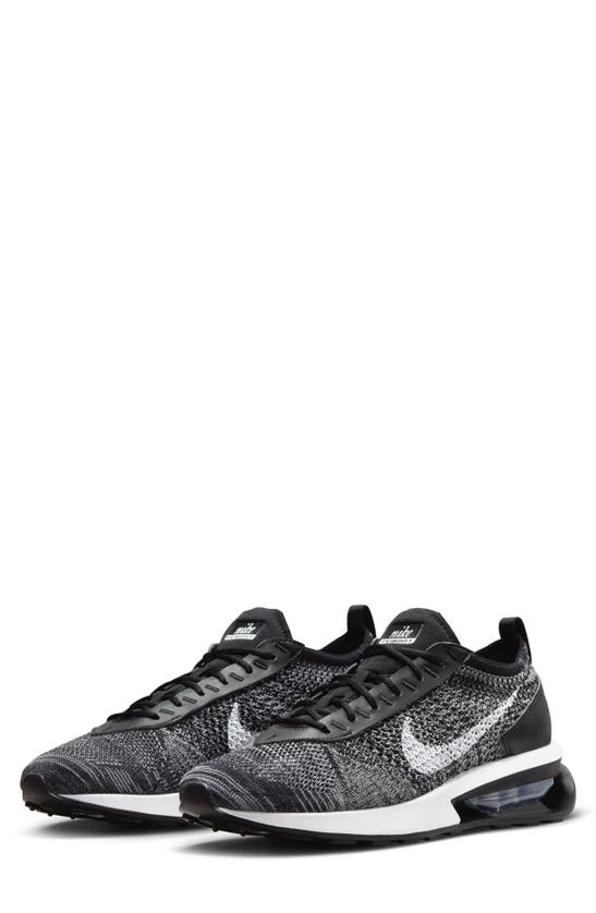 Nike Air Max Flyknit Racer "oreo" Sneakers In Black/ White