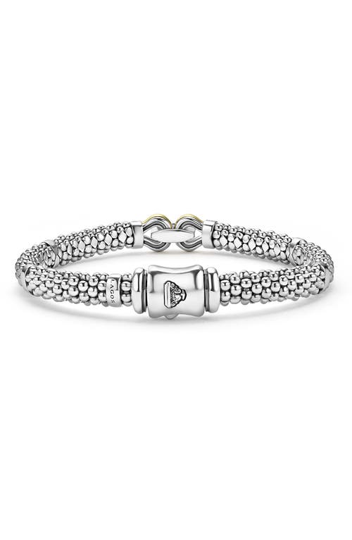 Lagos Derby Diamond Rope Bracelet In Two-tone