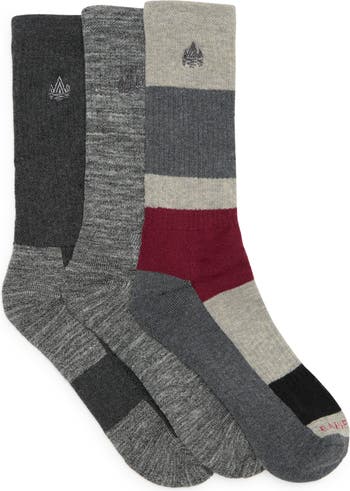 Rainforest Wool Blend Crew Socks - Pack of 3