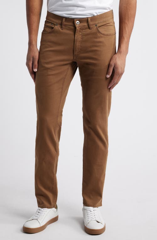 Brax Chuck Modern Fit Five-Pocket Pants in Camel 