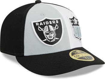 Men's New Era Gray/Black Las Vegas Raiders 2023 Sideline 59FIFTY Fitted Hat