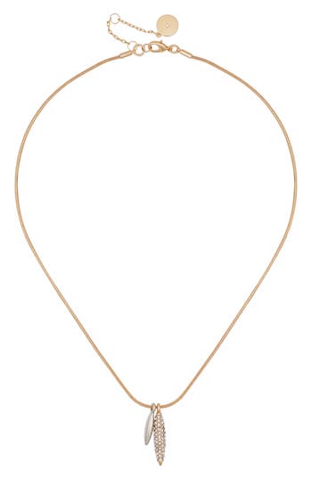 Vince Camuto Two-tone Pendant Necklace In Two Tone