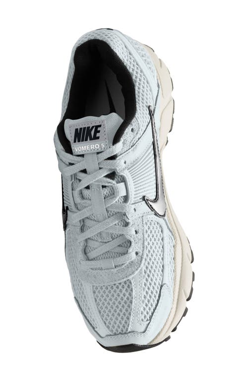 Nike Air Zoom Vomero 5 Sneakers In Pure Platinum/chrome/brown