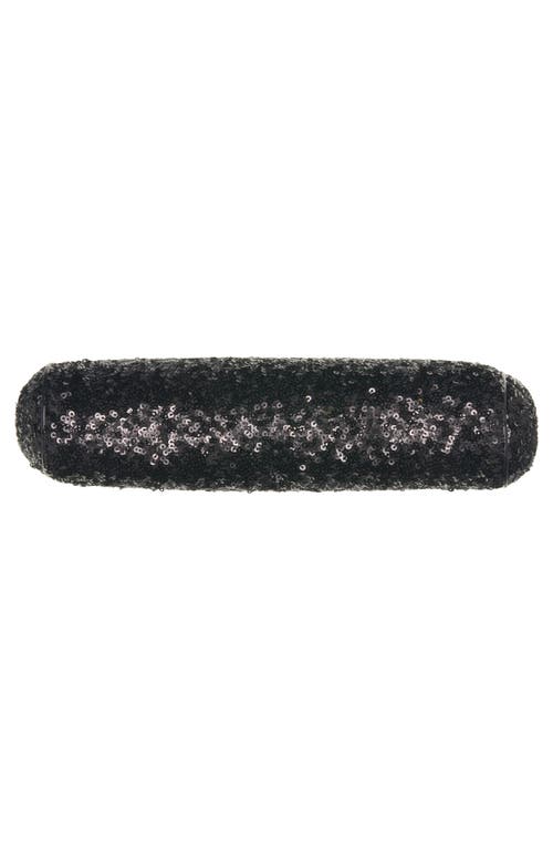Dolce & Gabbana Sequined Clutch Bag In 80999 Nero