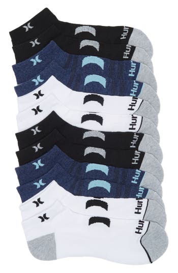Hurley Pack Of 6 Terry Ankle Socks In Multi