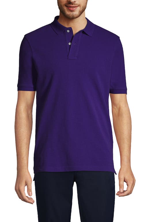 Shop Lands' End School Uniform Young  Short Sleeve Mesh Polo Shirt In Deep Purple