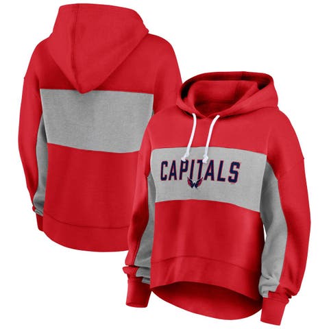 Women's '47 Red Washington Capitals Superior Lacer Pullover Hoodie Size: Small