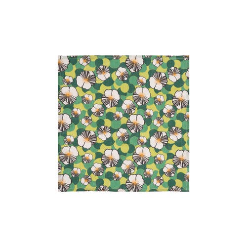 La Doublej Large Napkins Set Of 6 (45x45) Ninfea Green In Ninfea Green