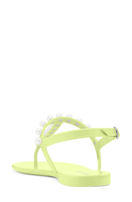 Shop Stuart Weitzman Goldie Jelly Sandal In Electric Lime