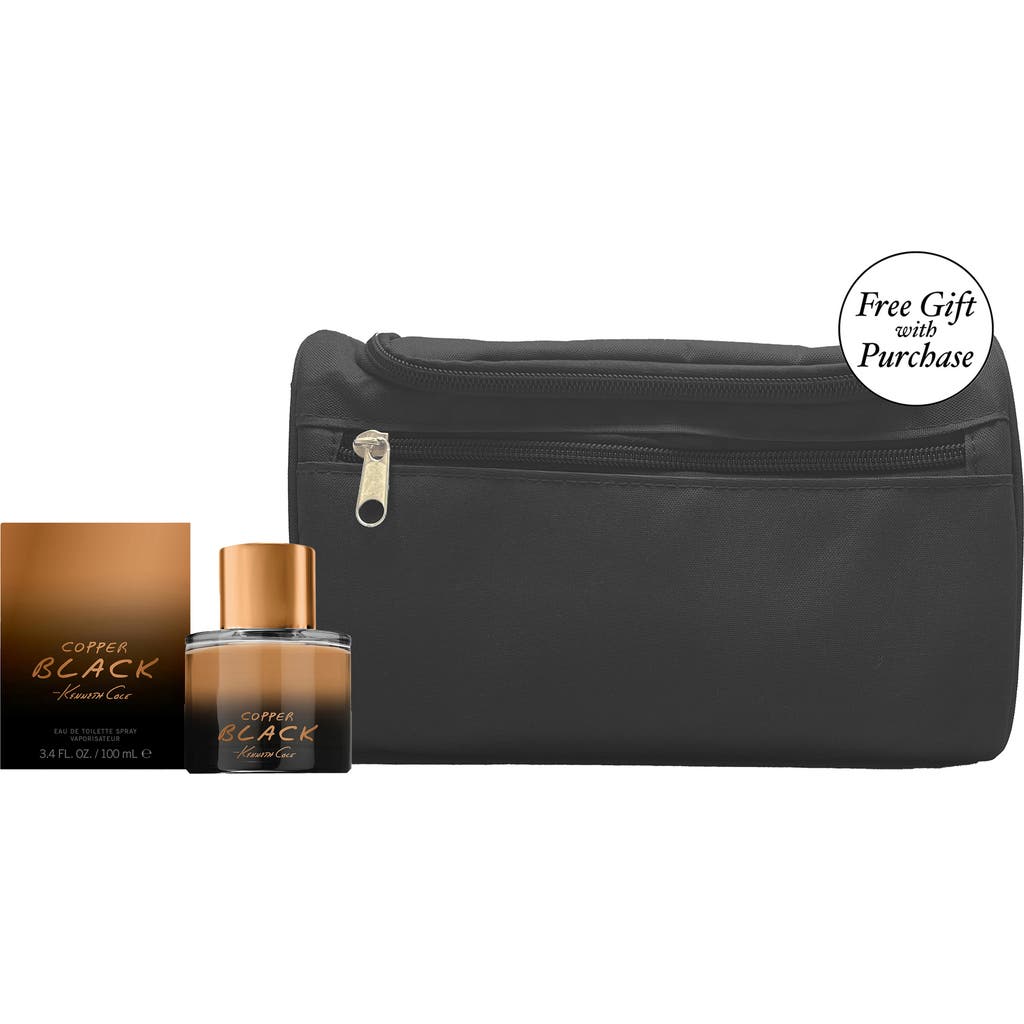 Kenneth Cole Copper Black Eau De Toilette & Dopp Kit Set In No Color