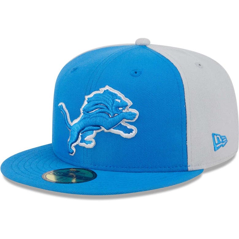 Shop New Era Blue Detroit Lions Gameday 59fifty Fitted Hat