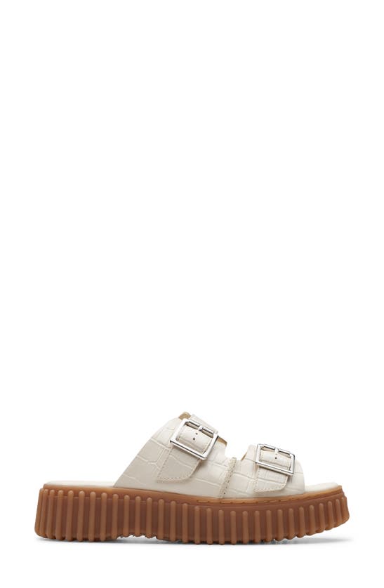 Shop Clarks Torhill Platform Slide Sandal In Cream Interest