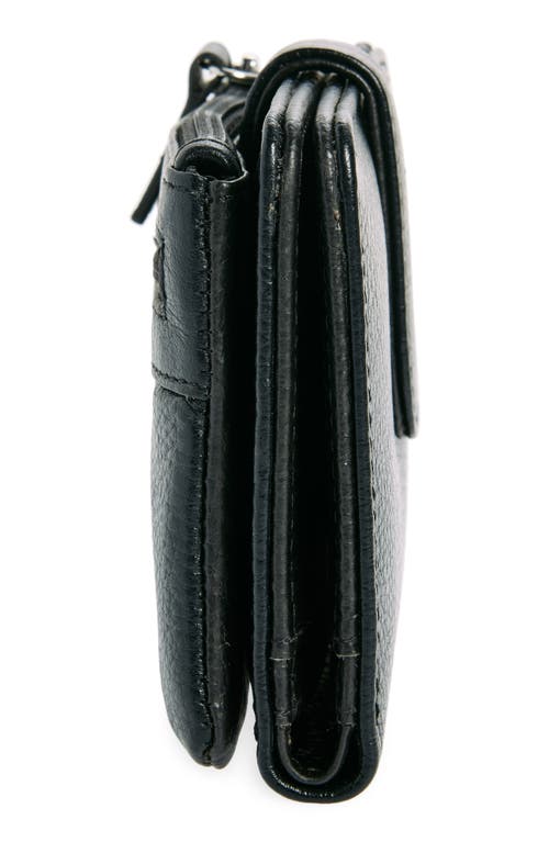Mundi Small Leather Goods Campbell Leather Wallet In Black
