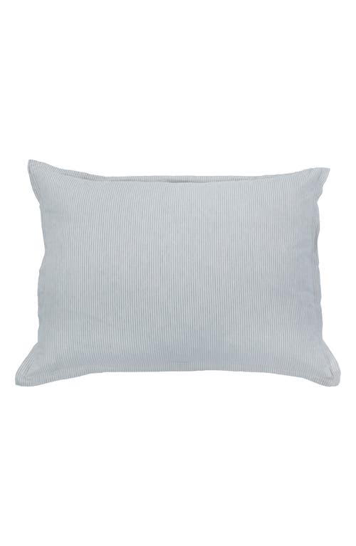 Pom Pom at Home Luke Stripe Cotton Sham in Light Blue at Nordstrom