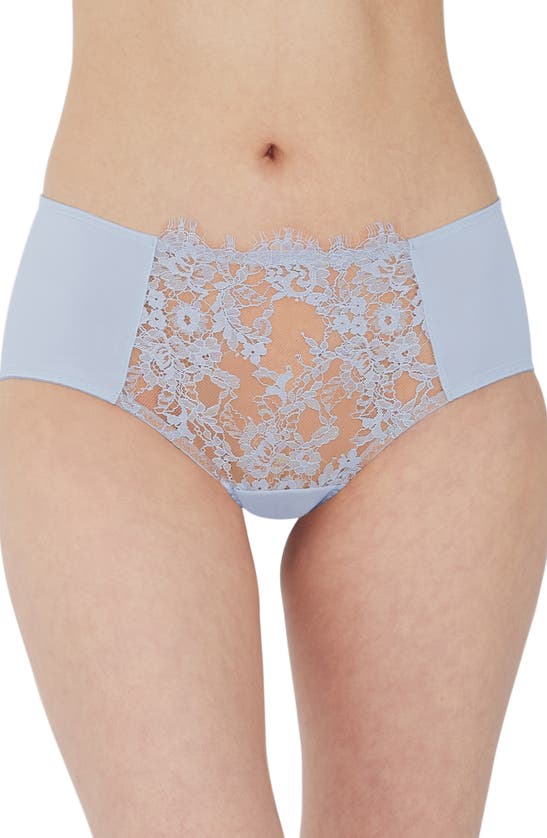 Skarlett Blue Entice Lace Trim Briefs In Sky/ Ginger