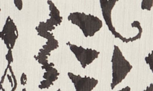 Shop Pleione Print Ruffle Sleeve Top In Cream/black Modern Paisley