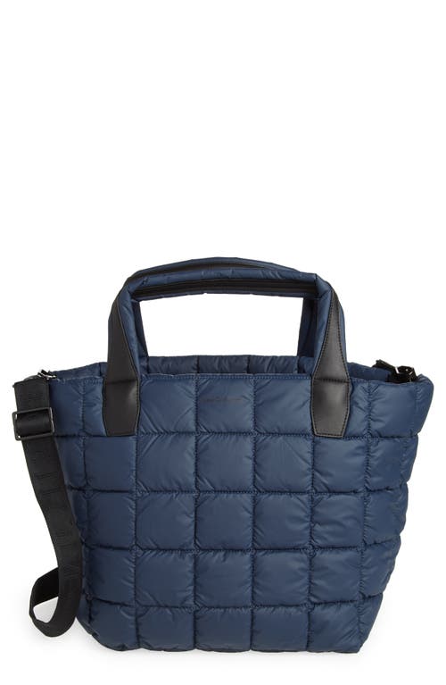 Medium Porter Water Repellent Quilted Tote in Deep Sea