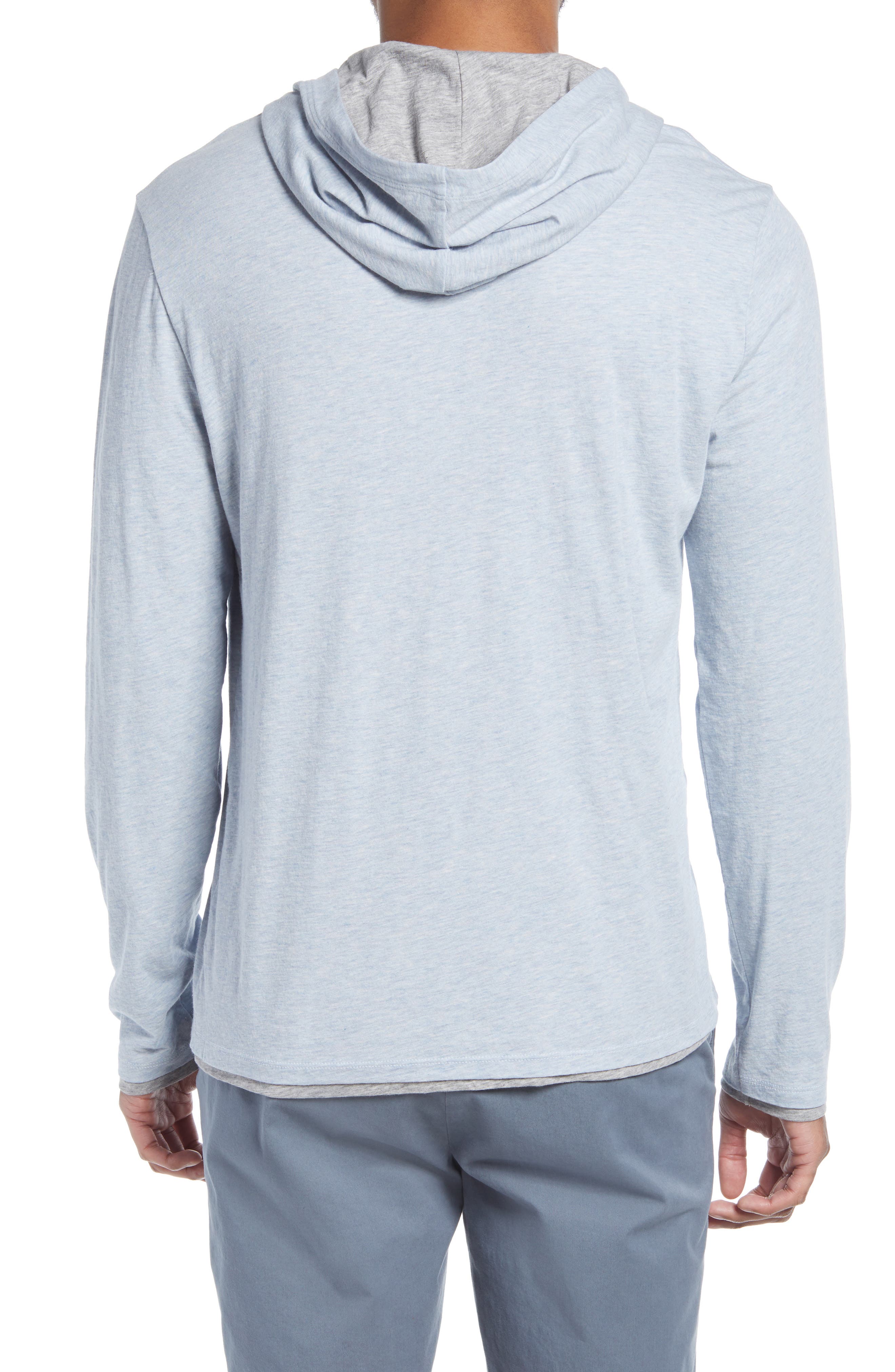 vince double layer hoodie