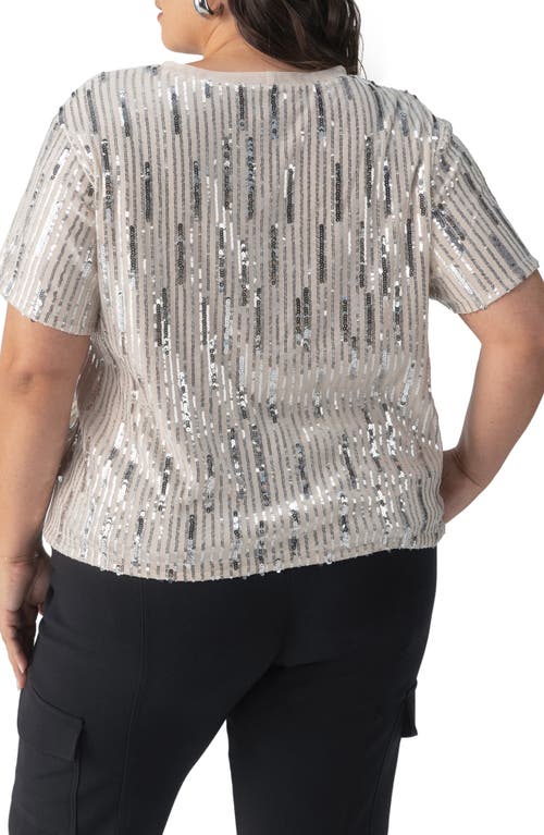 Shop Sanctuary Sequin Perfect T-shirt In Lets Celebrate