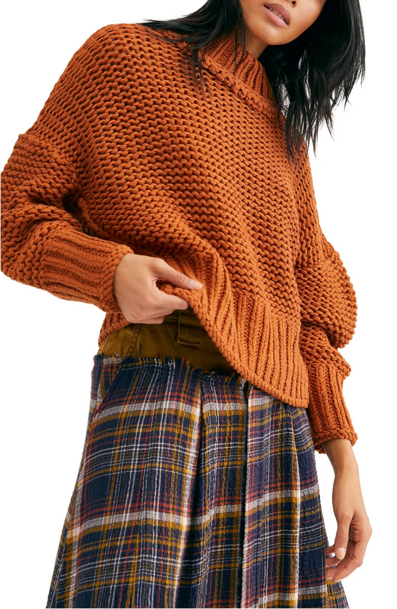 FREE PEOPLE My Only Sunshine Sweater, Main, color, TUSCAN EARTH