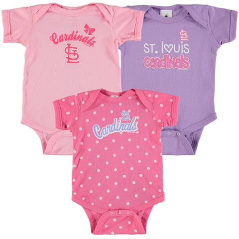 Toddler Soft as a Grape Red St. Louis Cardinals Baseball Print Full-Zip  Hoodie