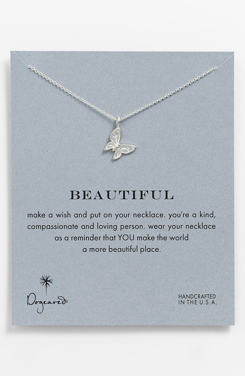 Dogeared 'Reminder - Beautiful' Pendant Necklace | Nordstrom