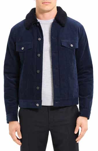 Theory Closson Lambskin Suede Shirt Jacket | Nordstrom