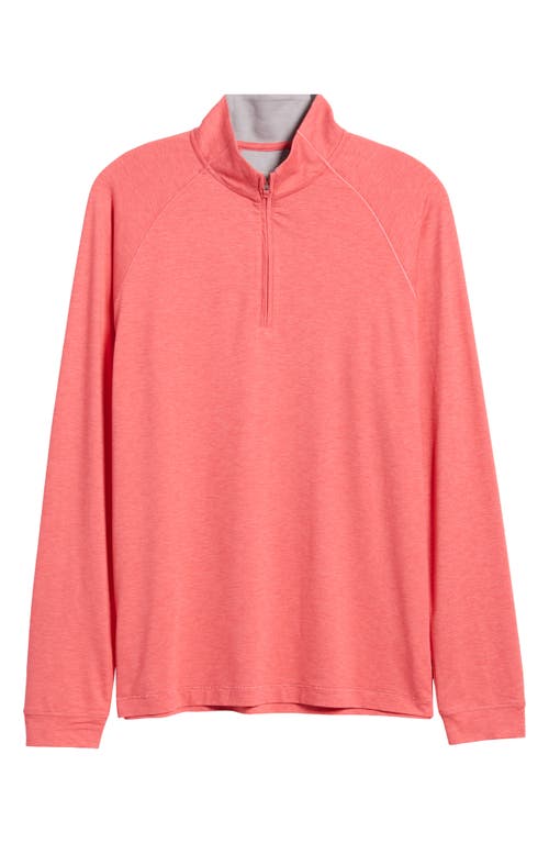 Shop Johnnie-o Freeborne Prep-formance Quarter Zip Pullover In Dahlia