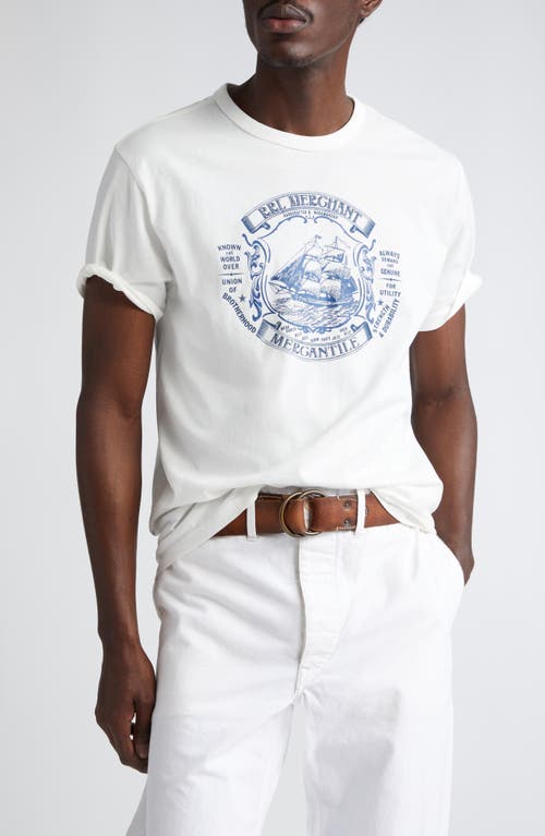 Merchant Mercantile Graphic T-Shirt in Warm White