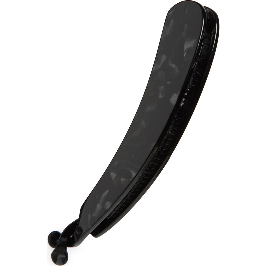 France Luxe Estelle Large Banana Clip In Nacro Black