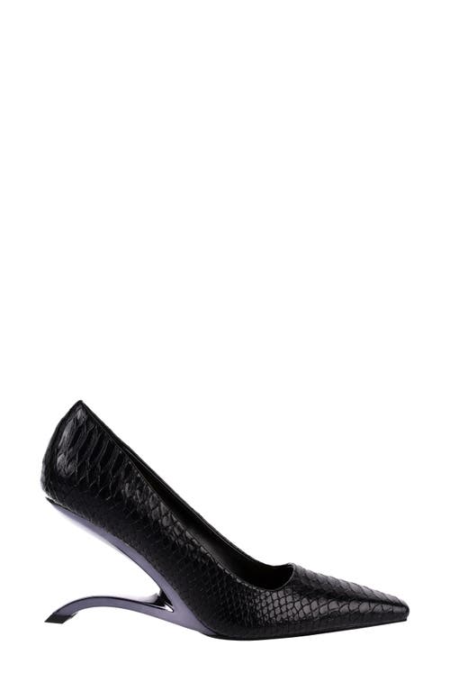 NINETY UNION NINETY UNION INTENSE SNAKE EMBOSSED PUMP