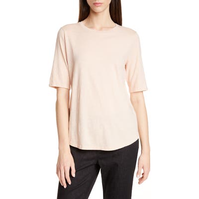 Eileen Fisher Crewneck Tee, Beige