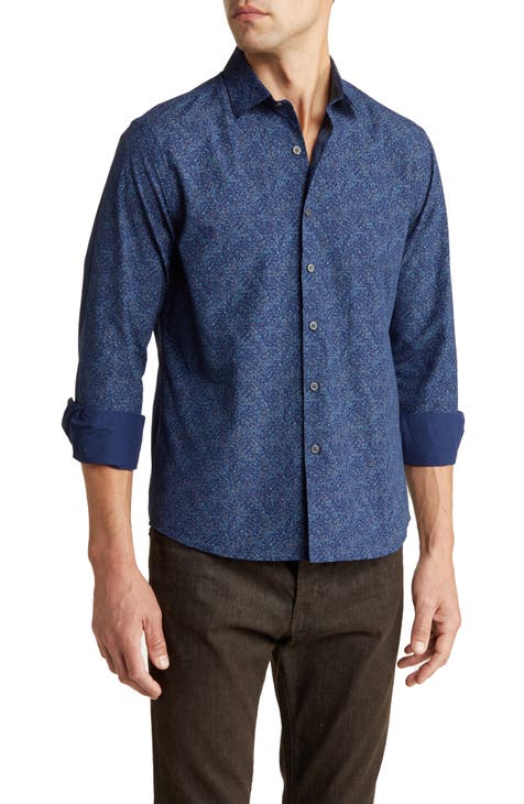 Cairo Long Sleeve Woven Button-Down Shirt