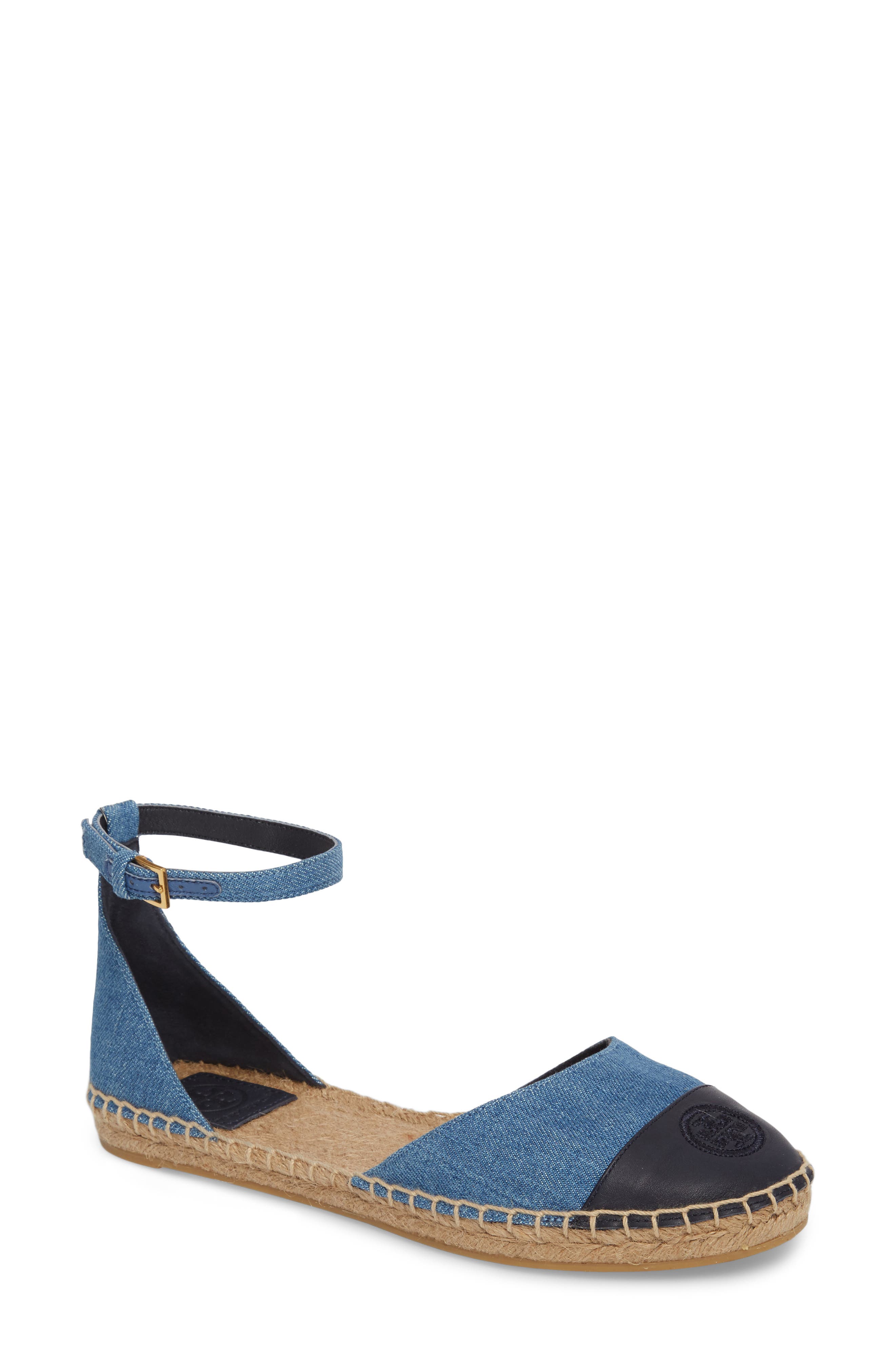 tory burch ankle strap espadrille