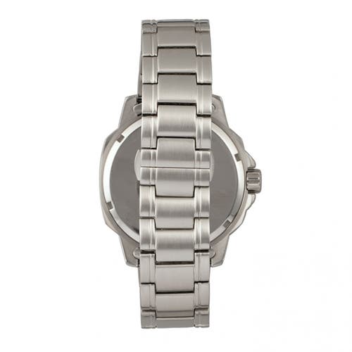 Elevon Hughes Bracelet Watch W/ Date In Silver/black/white