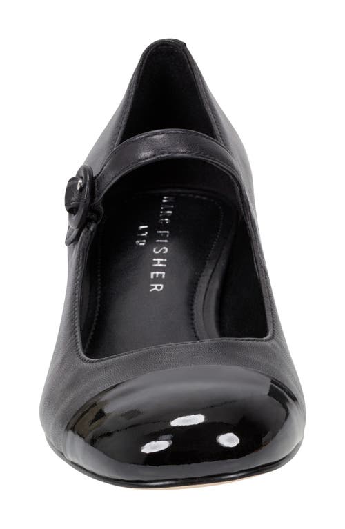 Shop Marc Fisher Ltd Marla Cap Toe Mary Jane Pump In Black