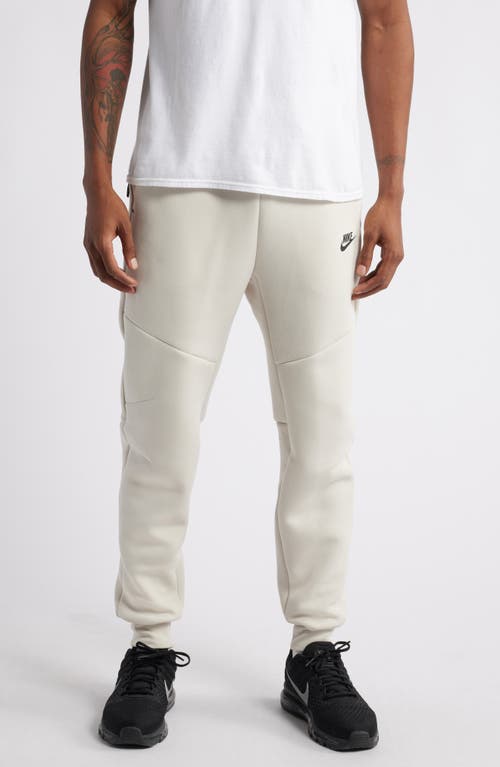 Shop Nike Tech Fleece Joggers In Light Orewood Brown/black