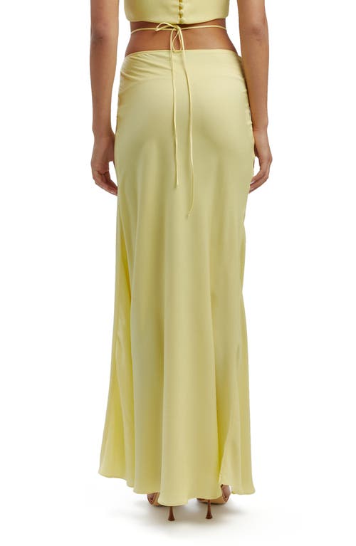 Shop Bardot Marli Maxi Skirt In Canary Yellow