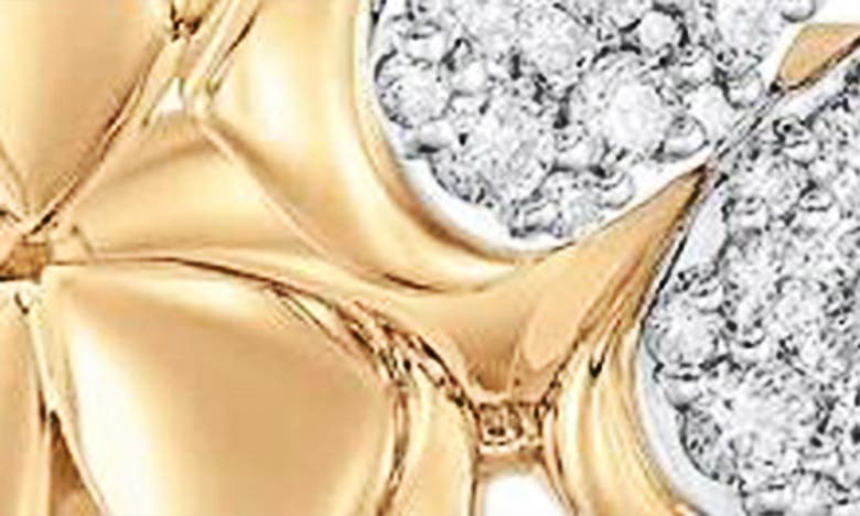 Shop Sara Weinstock Lierren Flower Diamond Cluster Ring In Yellow Gold/ Diamond