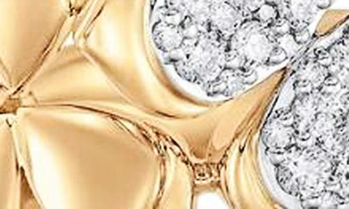 Sara Weinstock Lierren Flower Diamond Cluster Ring In Yellow Gold/diamond