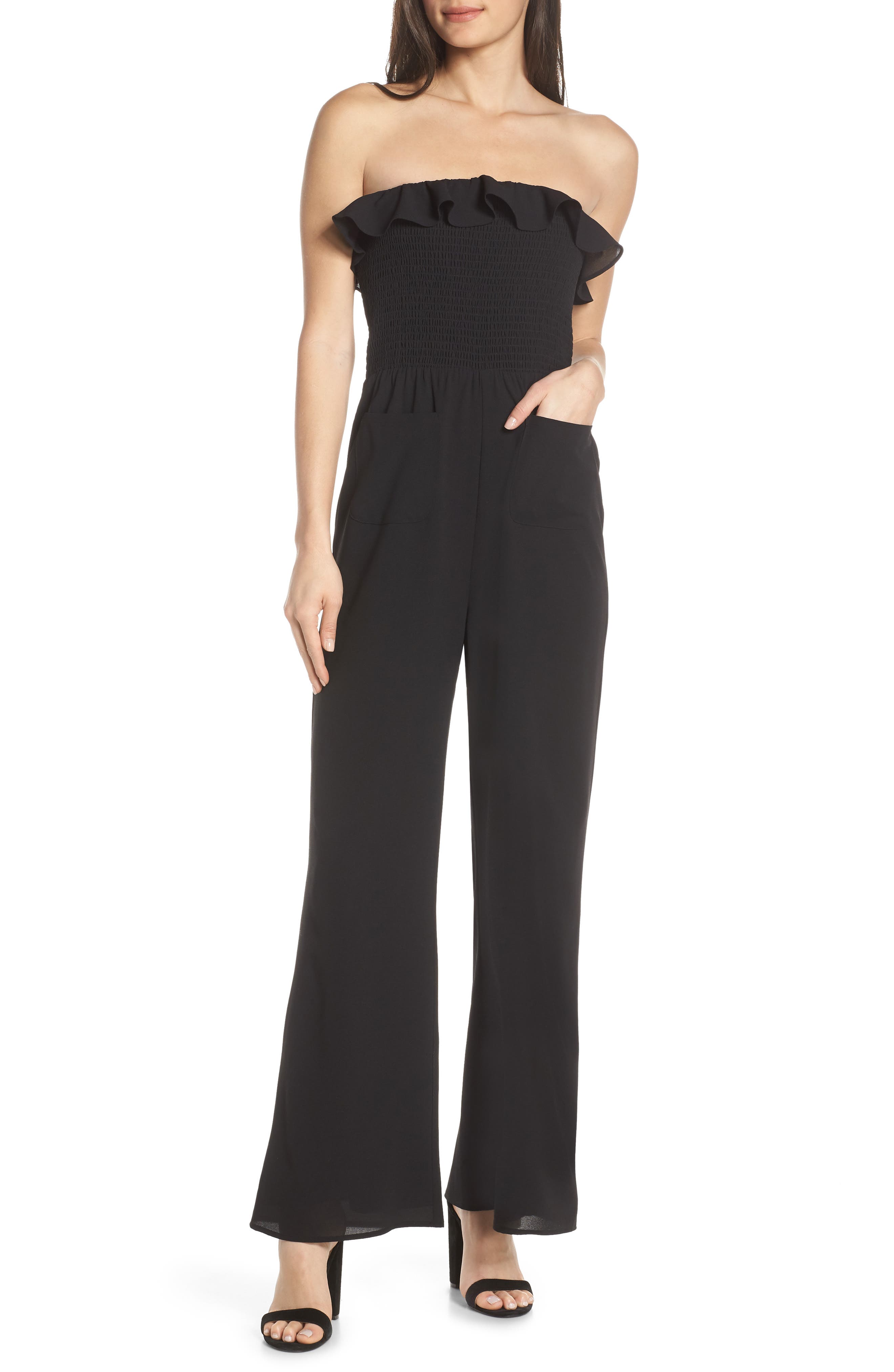 Ali & Jay Sangria Strapless Jumpsuit