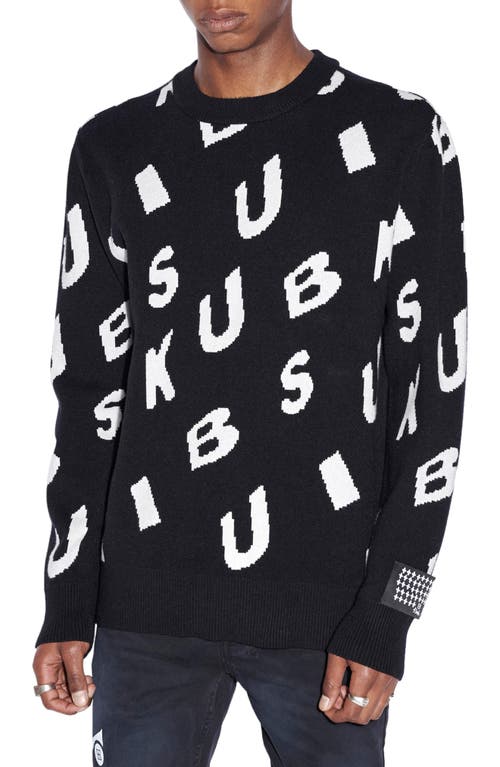 Ksubi Letters Crewneck Sweater in Black at Nordstrom, Size X-Large