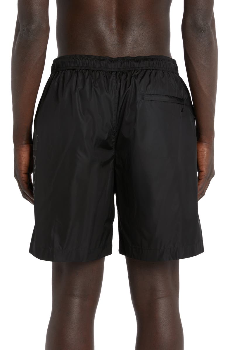 Moncler Reflective Logo Nylon Swim Trunks | Nordstrom