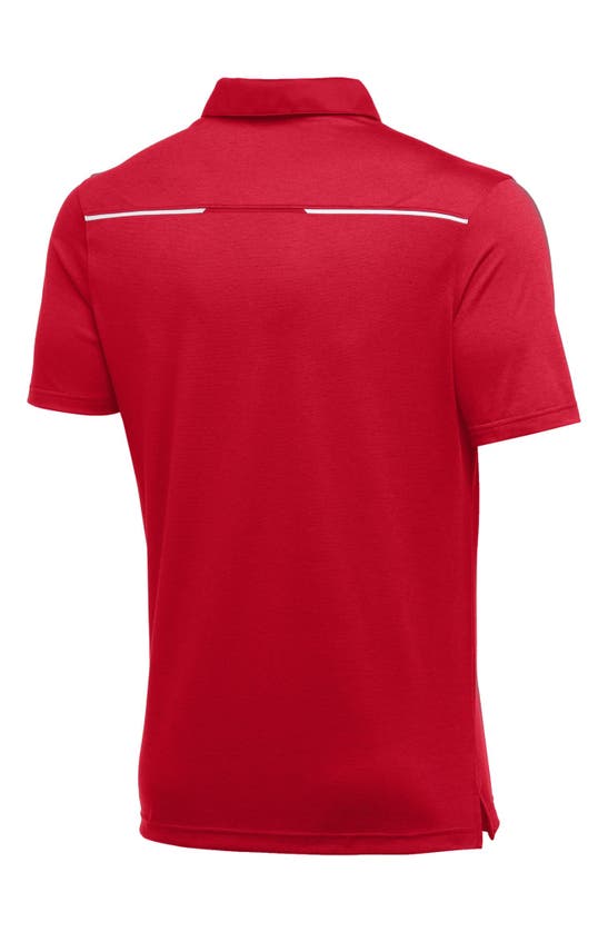 Shop Nike Dri-fit Polo In University Red/ White