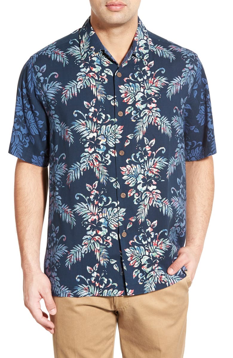 Tommy Bahama 'Uluru Fade' Original Fit Floral Print Silk Camp Shirt ...