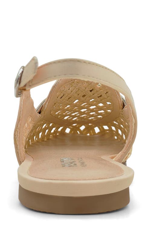 Reaction Kenneth Cole Enrica Raffia Slingback Flat In Ecru Raffia