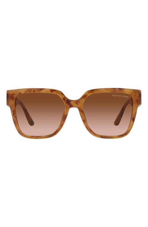 Michael Kors 54mm Gradient Square Sunglasses in Dark Brown