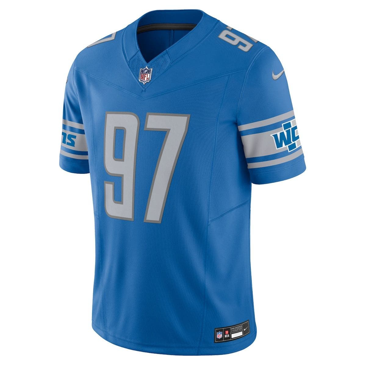 Nike Men's Nike Aidan Hutchinson Blue Detroit Lions Vapor F.U.S.E