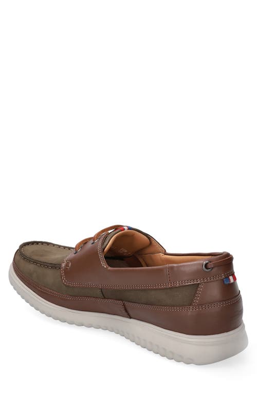 Shop Mephisto Trevis Boat Shoe In Loden